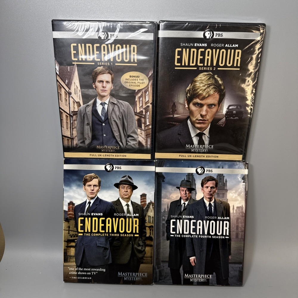 Endeavour: Series / Seasons 1, 2, 3 & 4 (DVD, 2013, PBS) New & Sealed